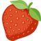 Strawberry emoji on Facebook